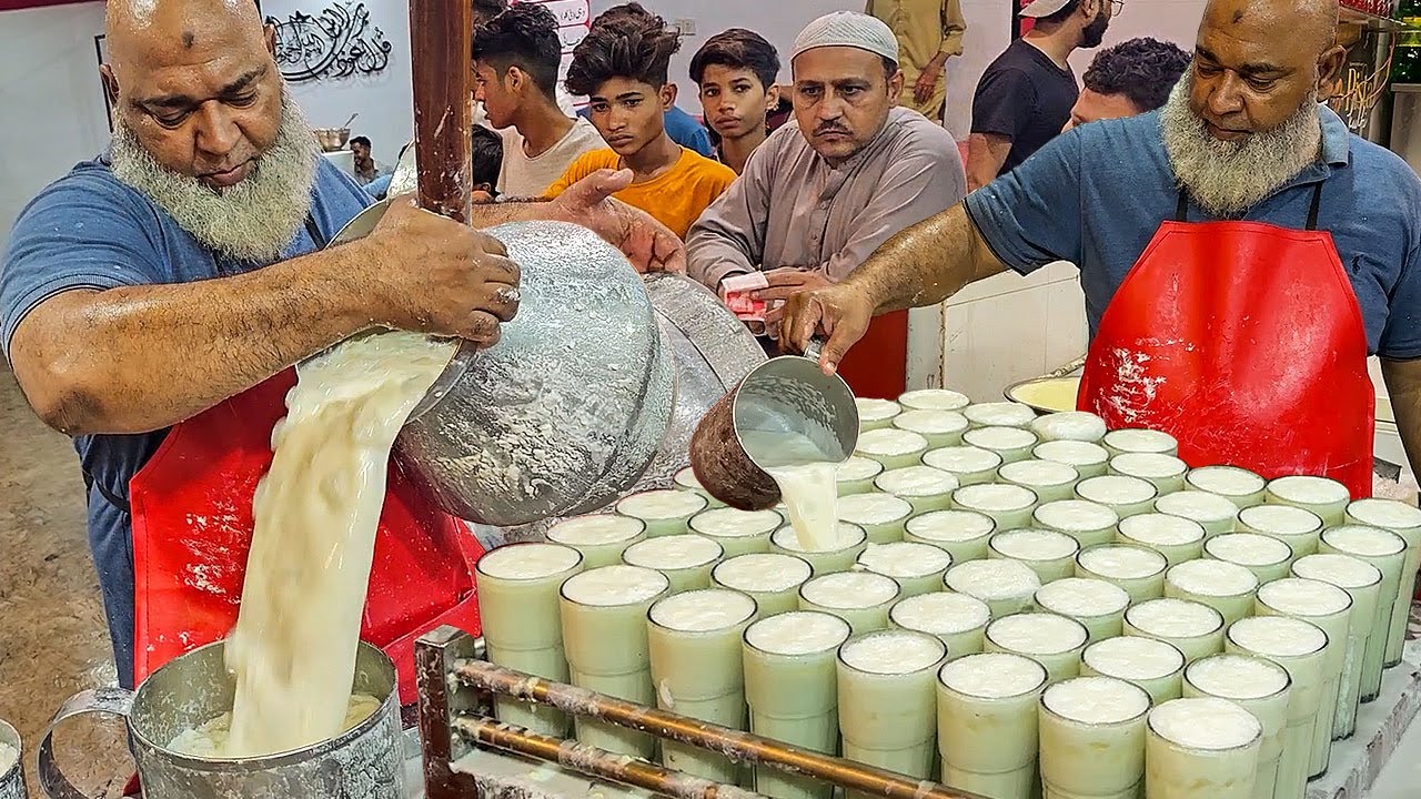 Старая чача делает 100+ DOODH DAHI RABDI LASSI | Безостановочная супербыстрая машина для приготов...