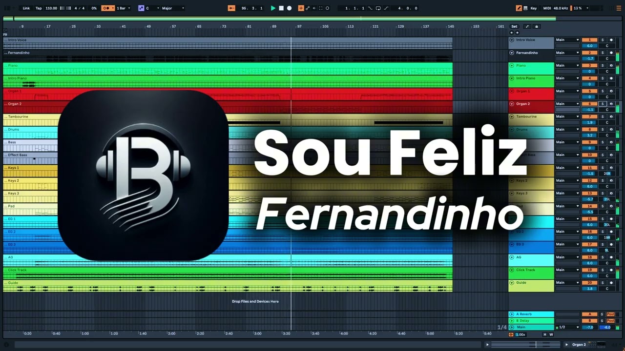 Sou Feliz - Fernandinho (Multitracks) Bíscaro Studios
