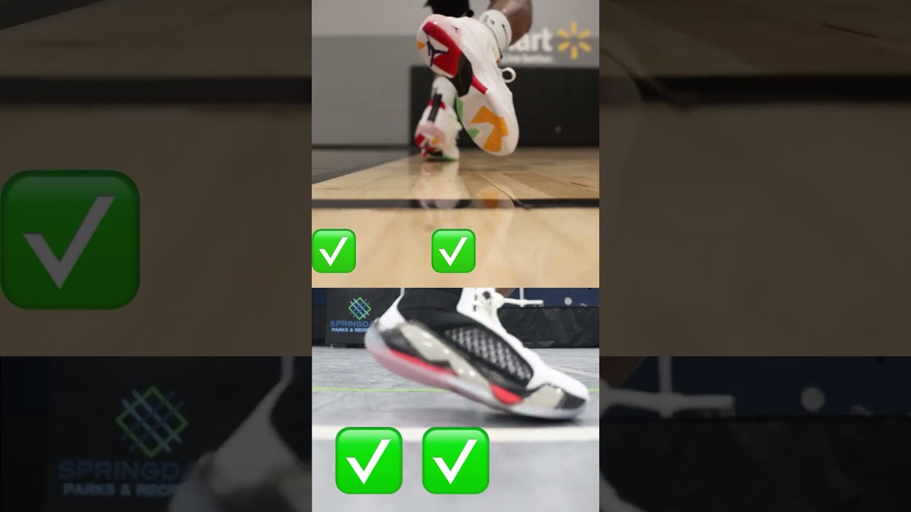 Jordan 37 vs Jordan 38 Traction Test! #basketball #ballislife #michaeljordan
