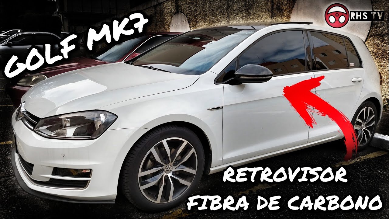 RETROVISOR DE FIBRA DE CARBONO - GOLF MK7 - TSI/GTI