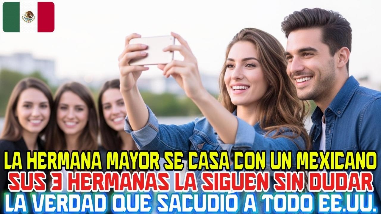 Se casa con un mexicano, sus 3 hermanas la siguen — y EE UU  queda en shock
