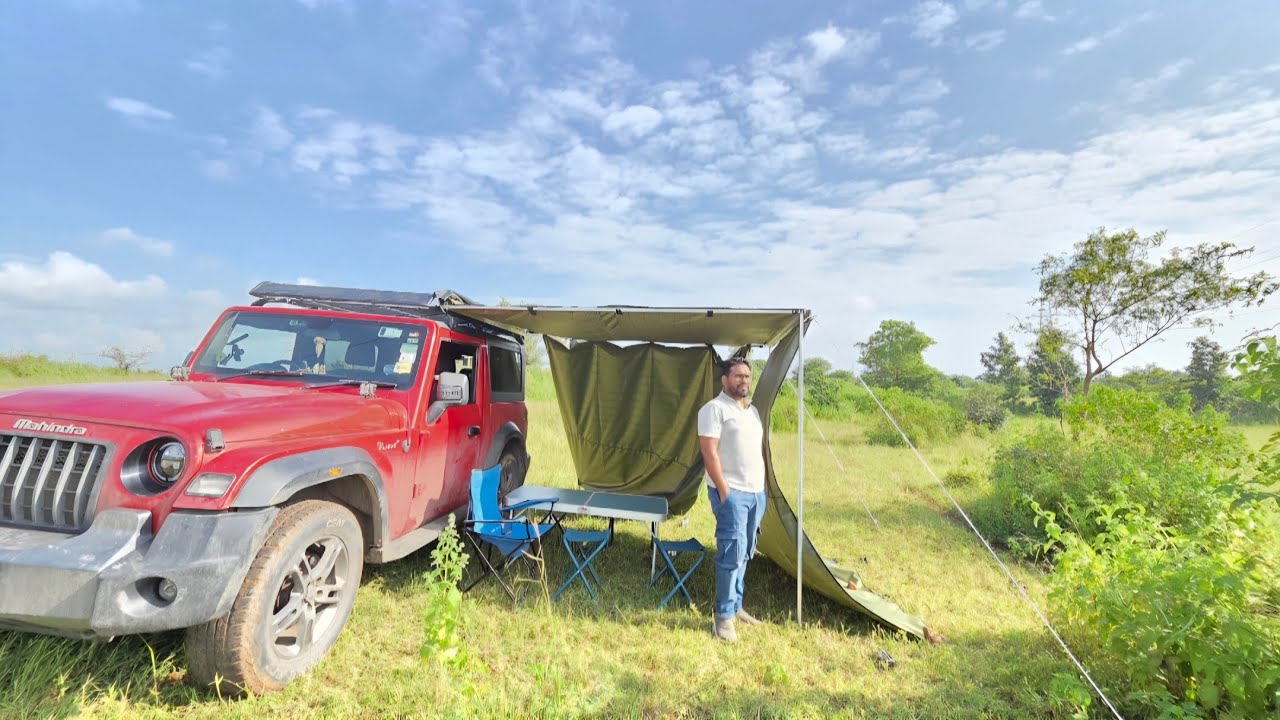 Thar Camping Tent | Thar with Tent | Tent installation in Thar  | Thar Awning installation 