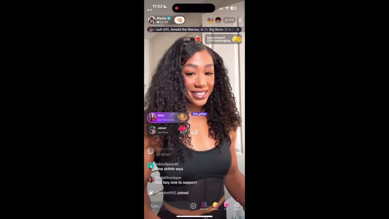Alycia Baumgardner - TikTok Live - 12/3/25 Pt.2