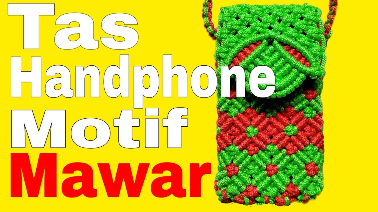Tas Handphone Motif Mawar

