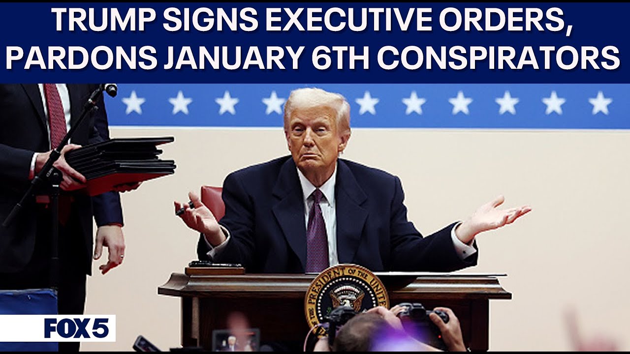 Trump signs executive orders, pardons Jan 6th defendants, Elon Musk roman salute | DC News Today