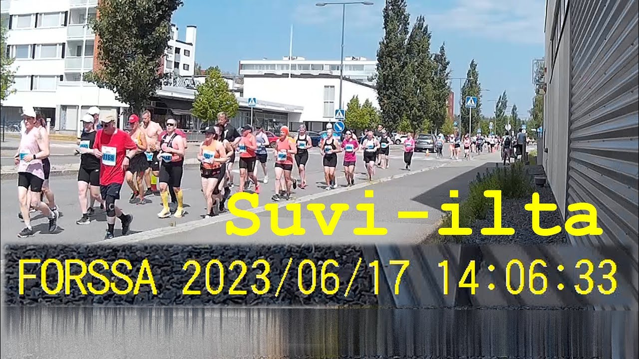 2023 Forssan Suvi-ilta 10 km, lähtö 14.00. Noin 1 km lähdöstä.. Forssa.