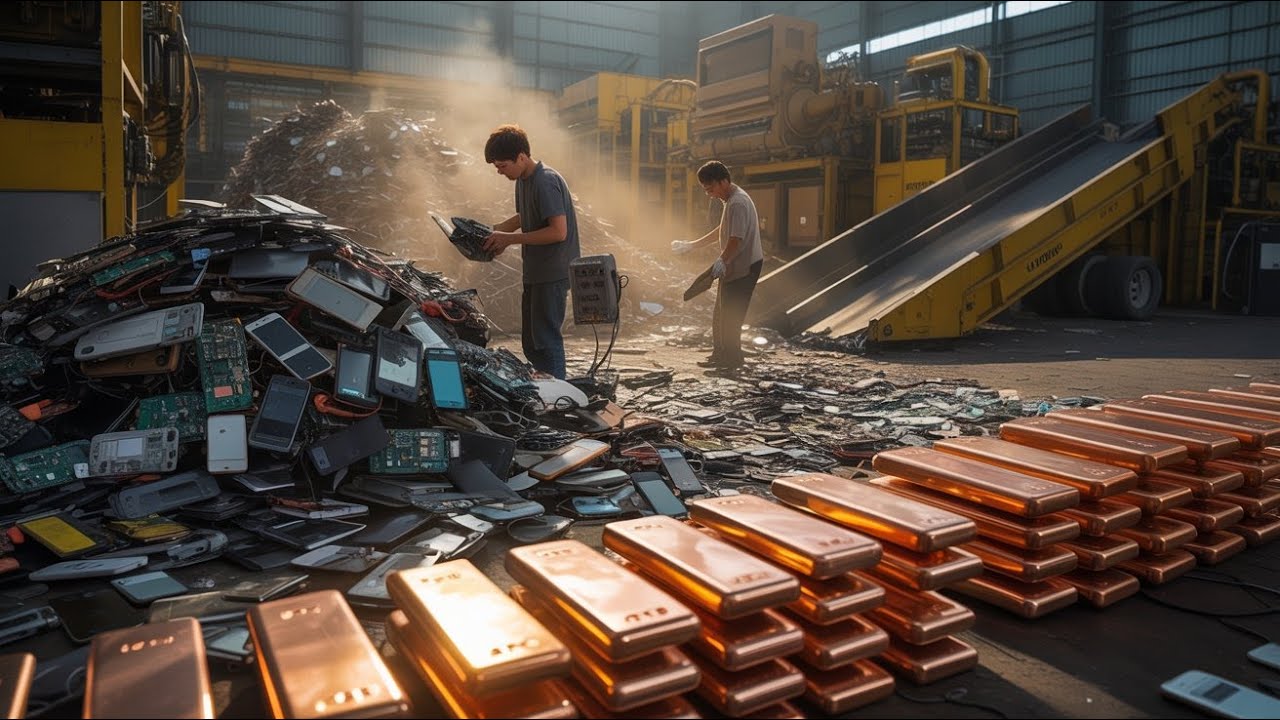 Amazing Process of Extracting Pure Copper from E-Waste Scrap