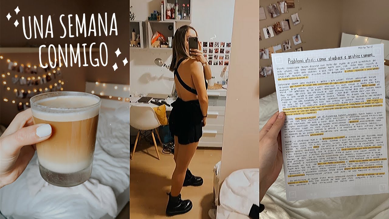 UNA SEMANA CONMIGO | rutina estudio exámenes