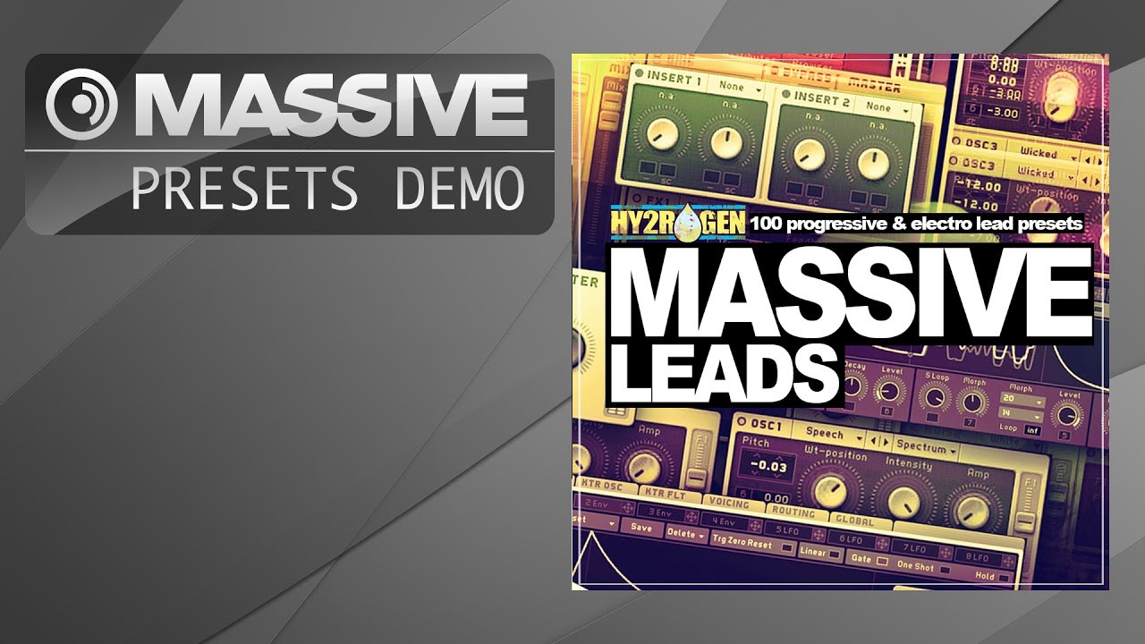 Massive Presets: Hy2rogen - Massive Leads (Progressive, Electro)