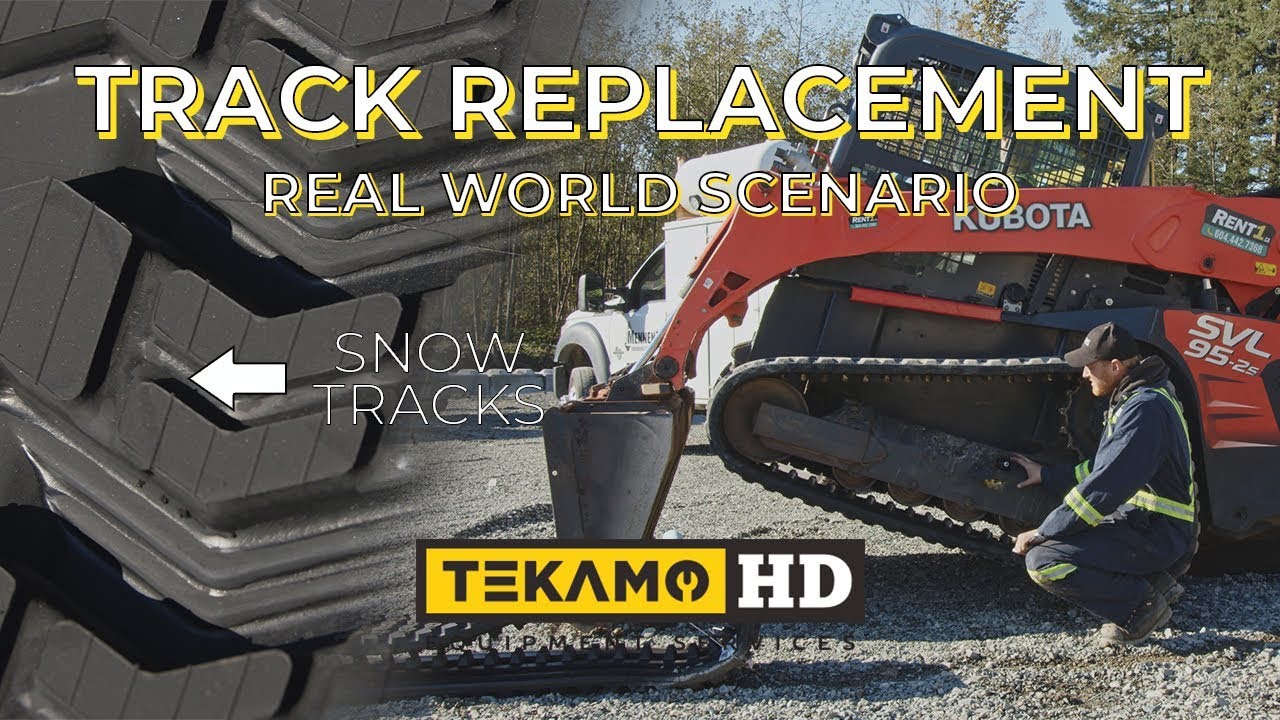 Replace Skid Steer Tracks WITHOUT Using Other Heavy Equipment - Track Replacement In The Field