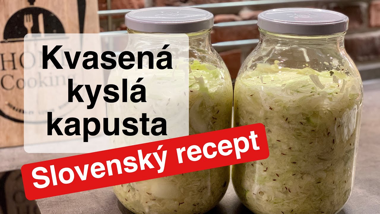 Domáca kvasená kyslá kapusta v pohári  Slovenský recept