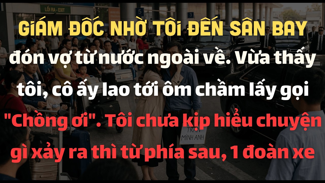 Giám Đốc Nhờ Tôi Đến Sân Bay Đón Vợ. Vừa Thấy Tôi, Cô Ấy Ôm Chầm Lấy Gọi 
