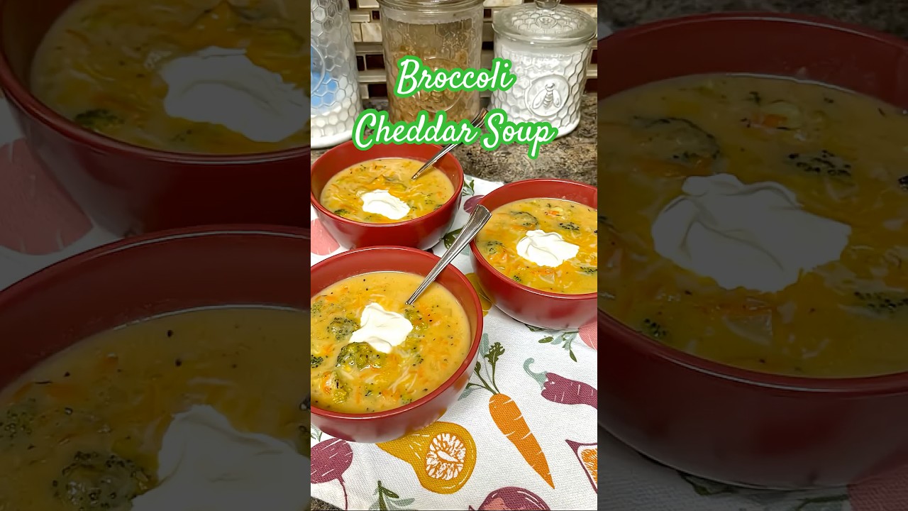 Broccoli Cheddar Soup in the Dutch Oven