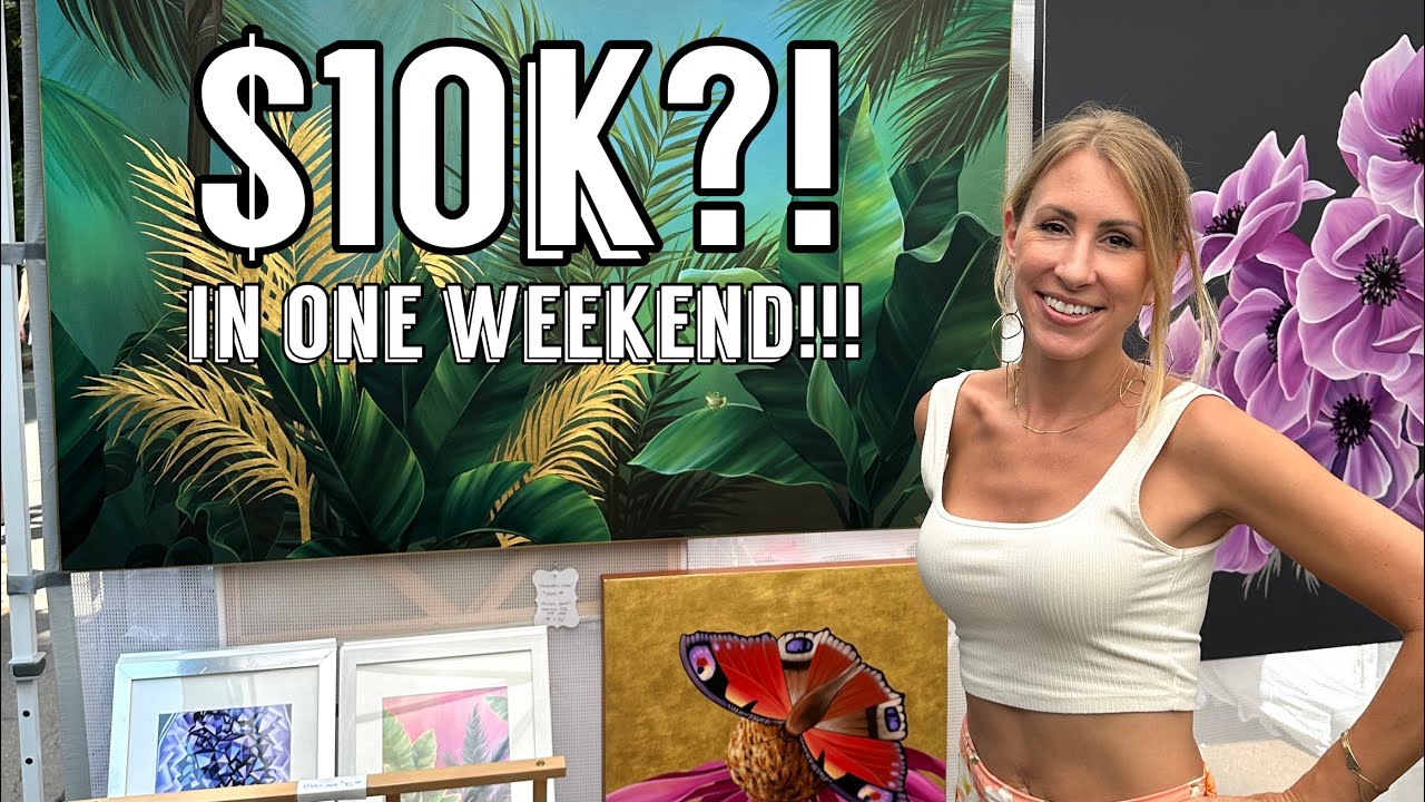 Tips and Advice from my MOST SUCCESSFUL ART MARKET EVER!!!