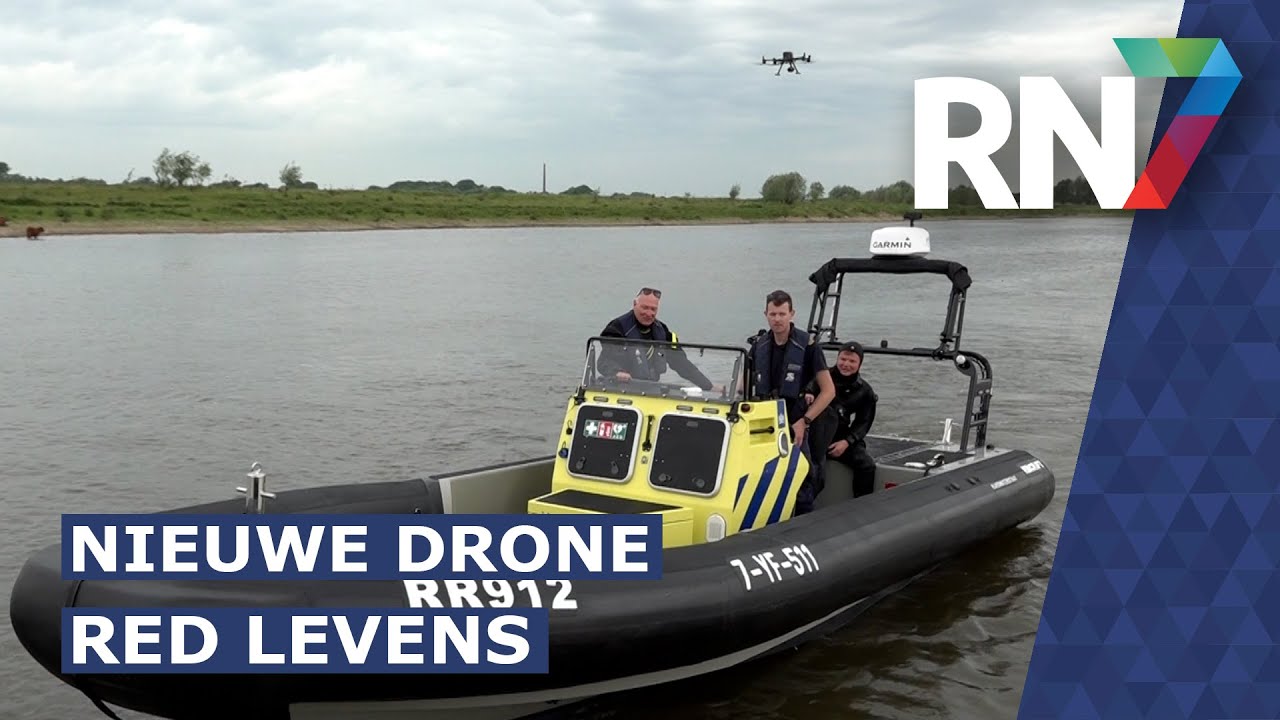 Rijkswaterstaat test geavanceerde drones boven de Waal bij Nijmegen