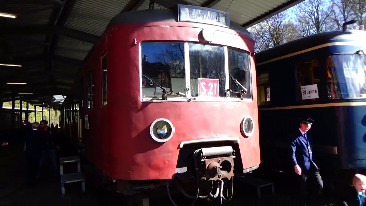 Historische 80 Jahre alte S-Bahn Hamburg (in der Aufarbeitung) Eisenbahnmuseum Aumühle # 31.3.2019