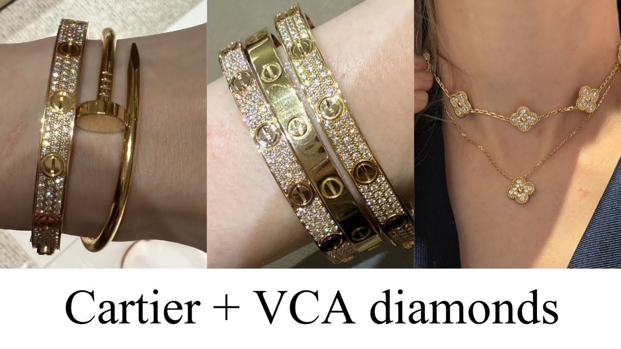 New Cartier Pave Love Bracelet vs Old - New Hinge Mechanism & Van Cleef Diamond Alhambra Review