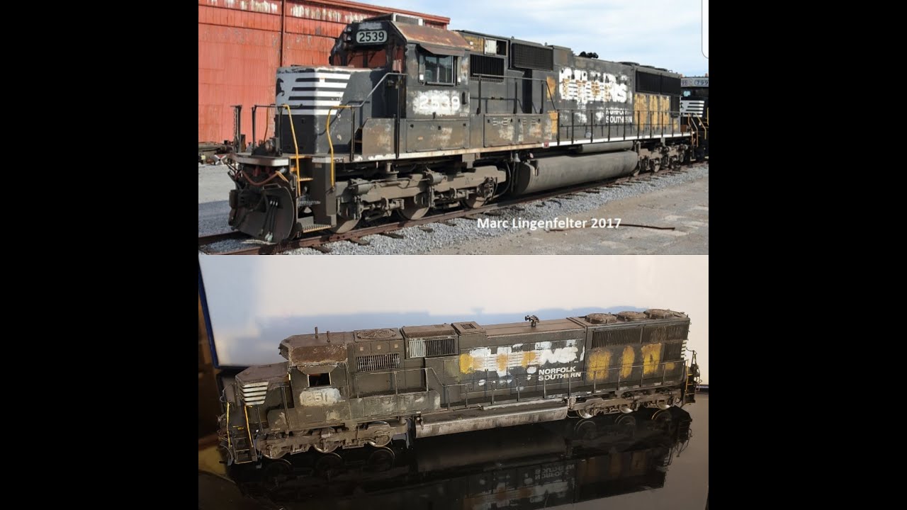 Ho Scale: Weathering an Athearn Genesis Norfolk Southern SD70