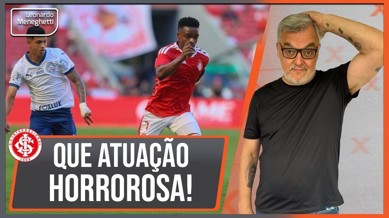 Inter tem atuação de time rebaixado e perde em casa para o Bahia: 0 x 1