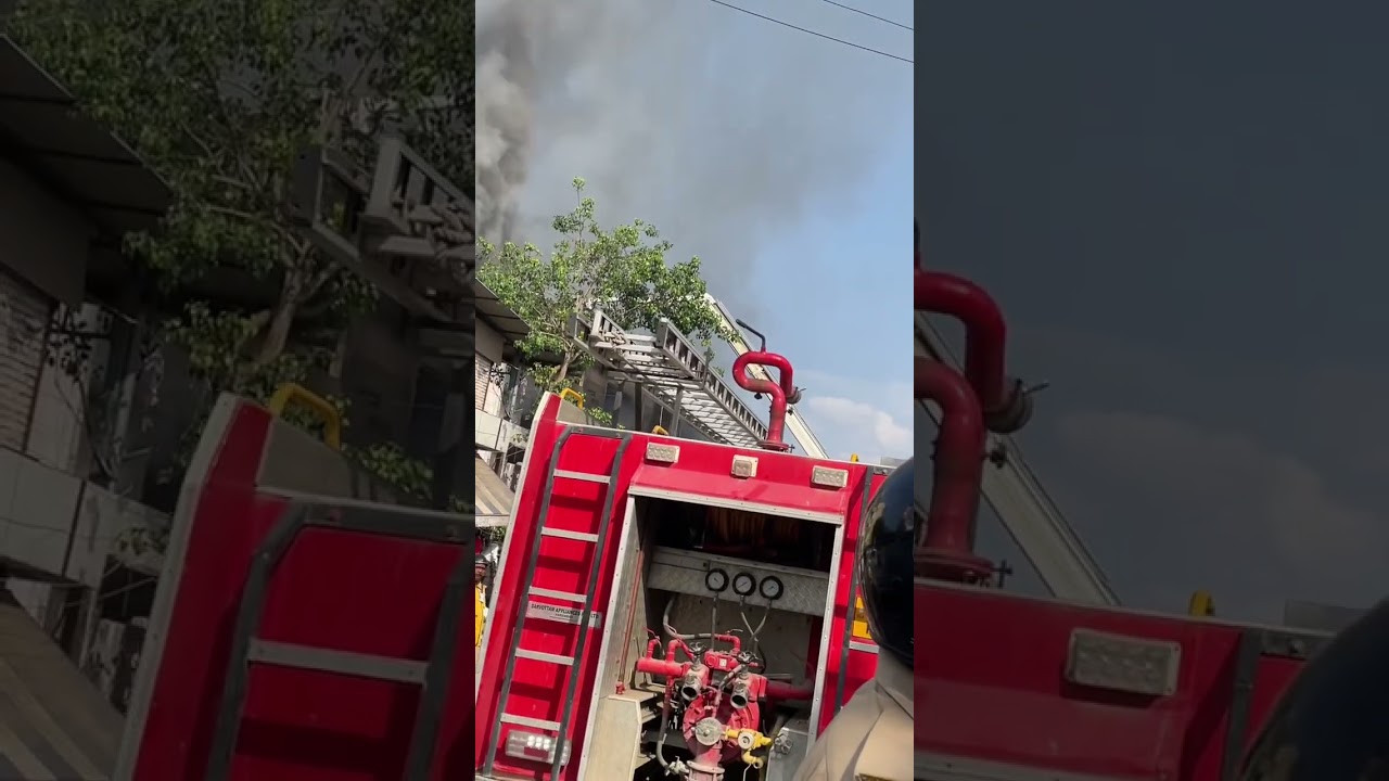 Fire caught in kanpur hamraaz market