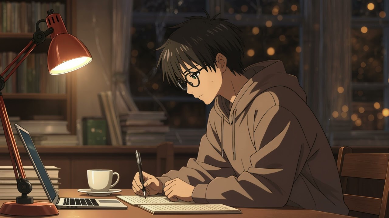 Night Study Lofi Music | Calm Piano Relax Boost Concentration and Focus