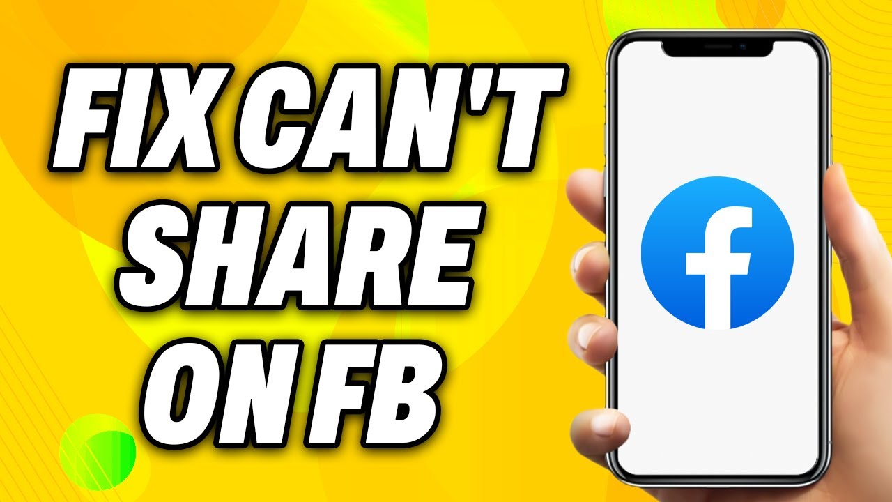 How to Fix Can t Share on Facebook - EAsy Fix