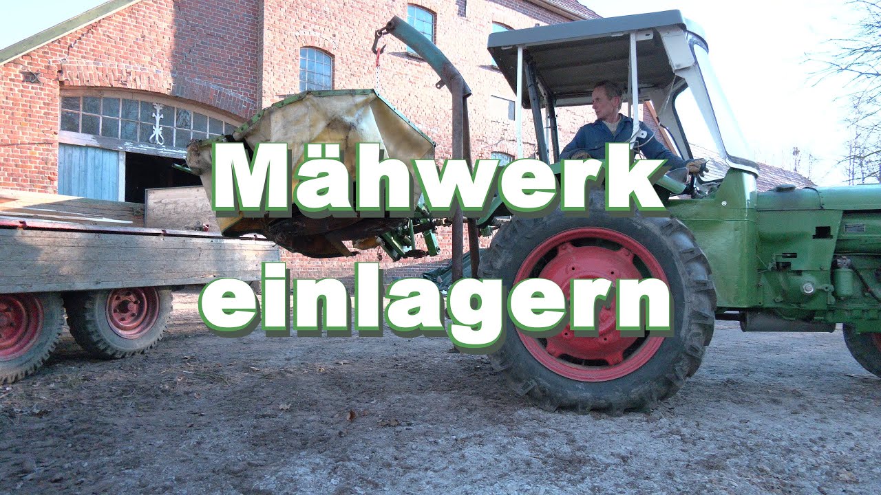 Mähwerk und Problem Stacheldraht