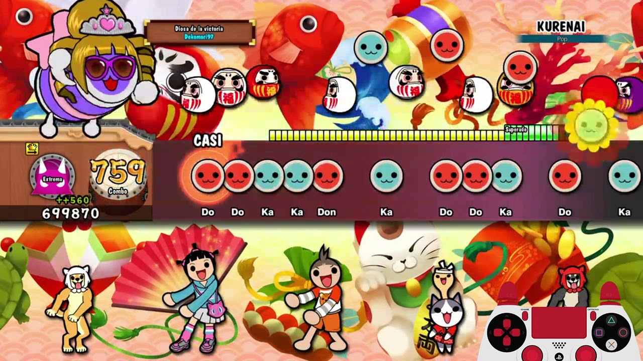 Taiko no Tatsujin: Drum Session! | Kurenai (紅) - Oni FC (Combo master 999 trophy)