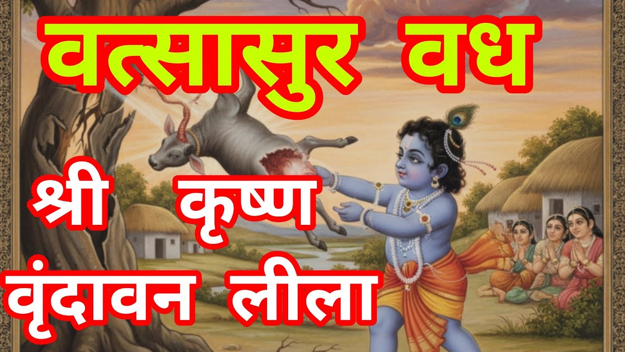 बछड़े  रूपी  असुर  का  वध  अद्भुत लीला# krishna #vrindavan #mathura #radhakrishna #bankebihari #ram 