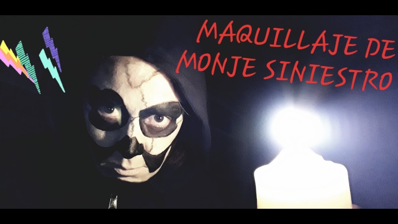 MAQUILLAJE de MONJE SINIESTRO - ME ASUSTO de MÍ MISMA!!!! jajaja
