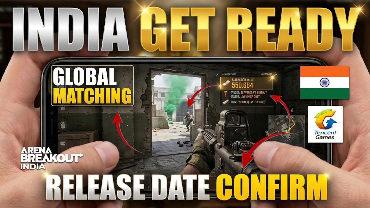 FINALLY ARENA BREAKOUT INDIA OFFICIAL RELEASE DATE ✅ GLOBAL MATCHING 🔥