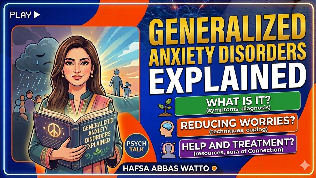 Generalized Anxiety Disorder Fully Explained in Punjabi[By:Ms.Hafsa Abbas Watto]