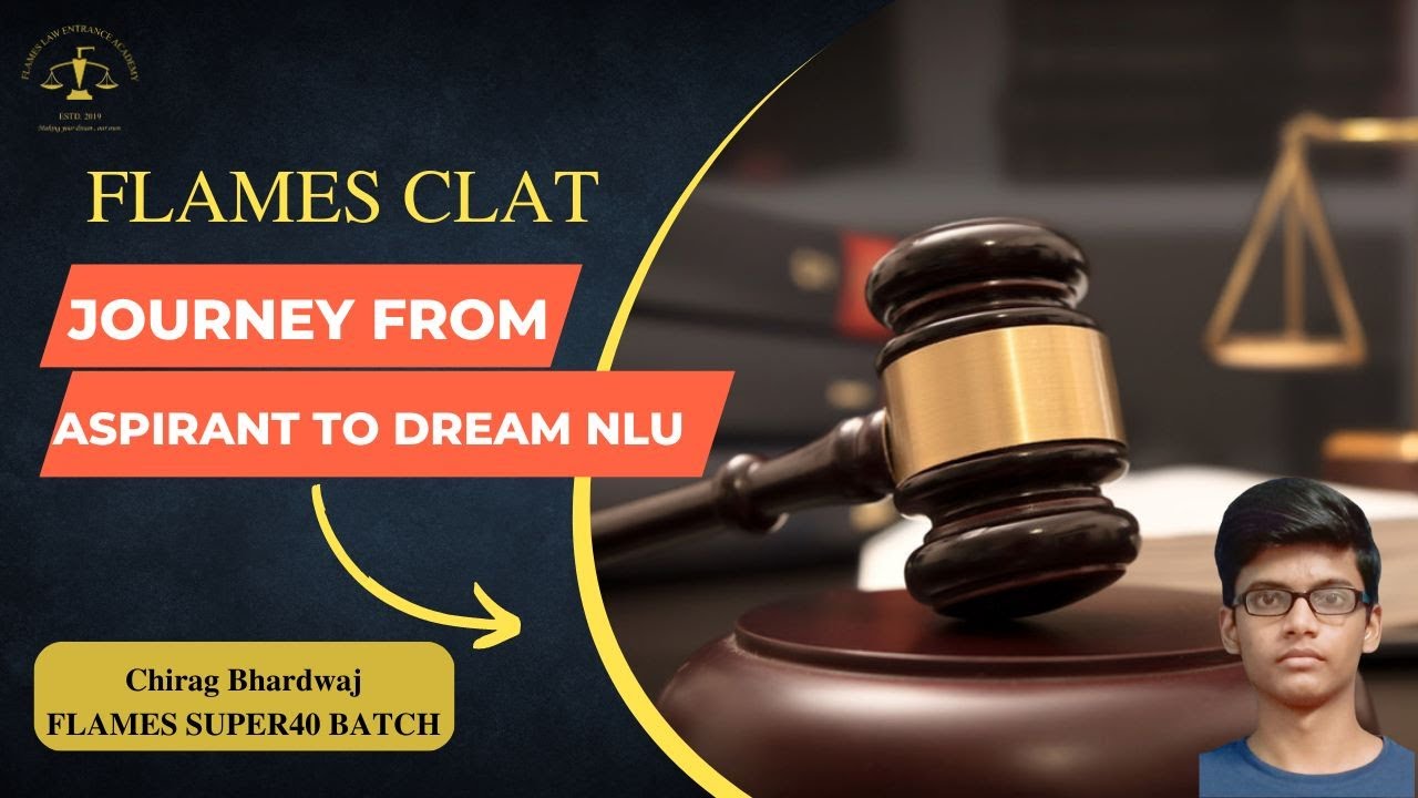 STUDENTS JOURNEY | FLAMES | BATCH 2023 | CHIRAG | AILET | CLAT |   #shorts #clat2024 #flamesclat