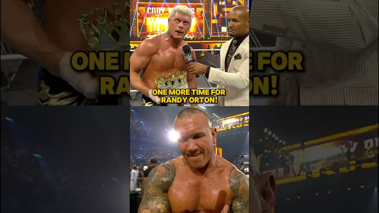 Cody Rhodes thanks his mentor, Randy Orton after an incredible match at 