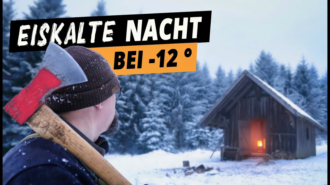 24h Winter-Abenteuer: Übernachtung in einsamer Trapperhütte