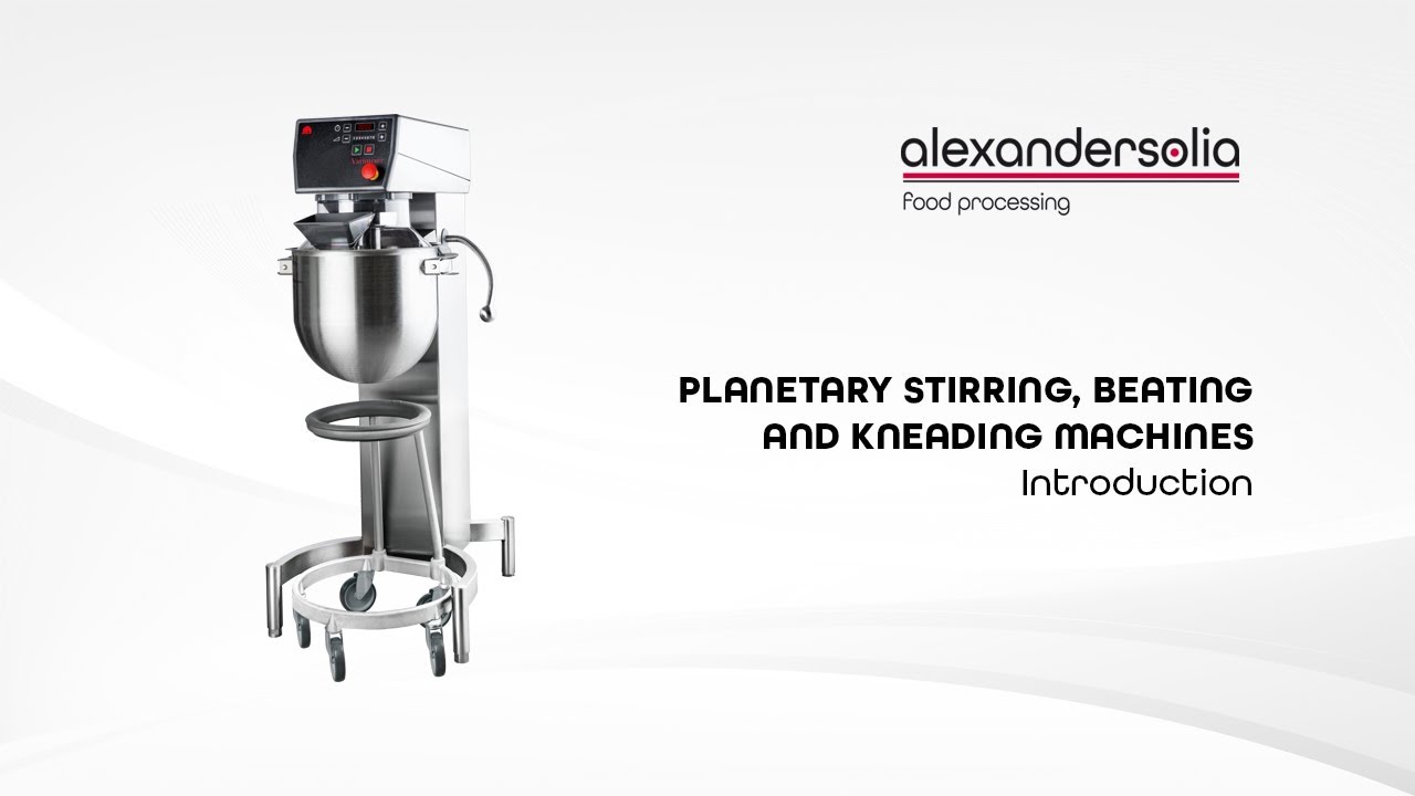 Planetary stirring, beating & kneading machines