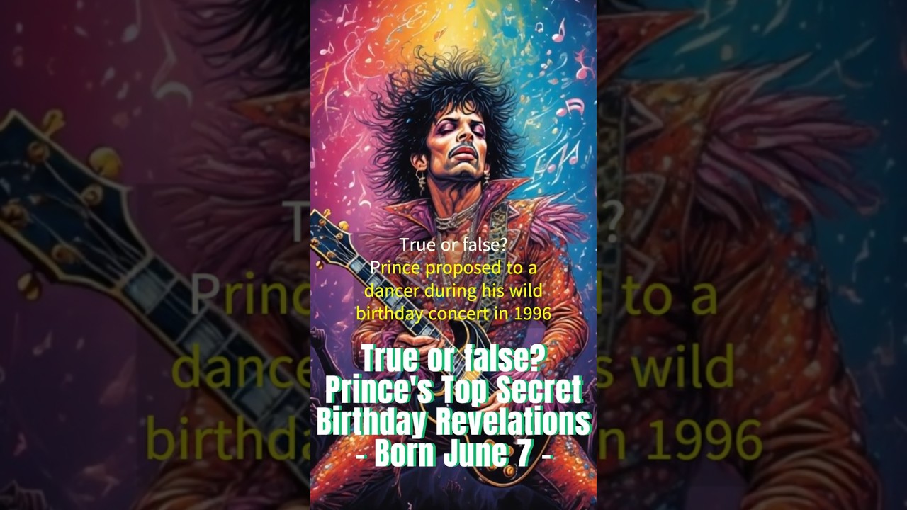 True or false? Prince's Top Secret Birthday Revelations! | Born June 7 #borntoday #popculture