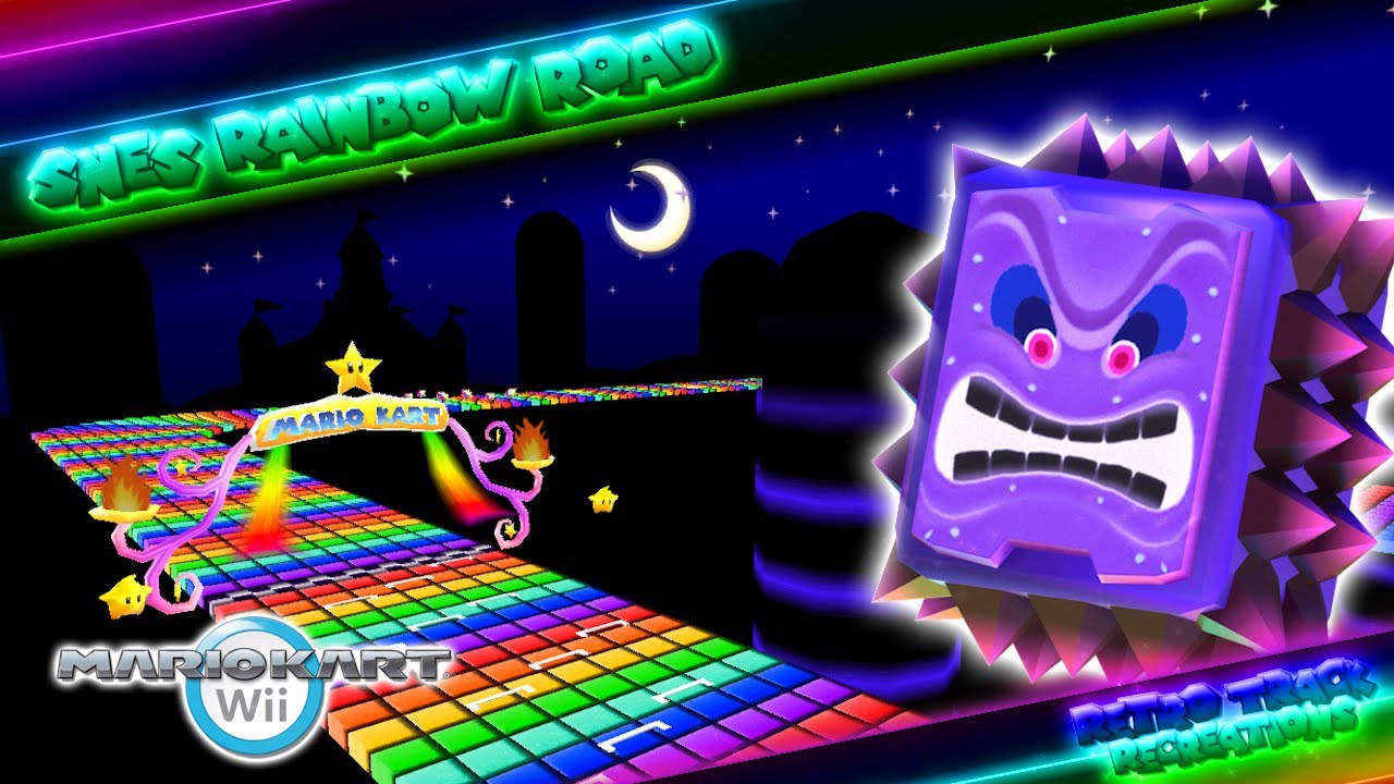 MKWii Retro Track Recreation - SNES Rainbow Road - v1.0 Release