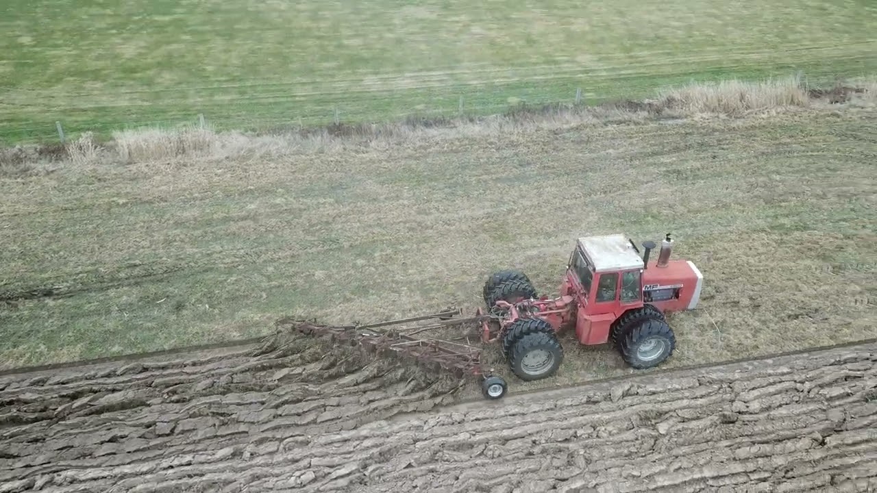 Massey Ferguson 4800 10 Furrow Ploughing 2023 Pt. 1