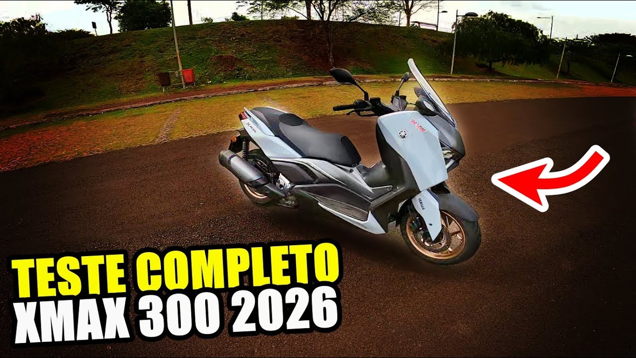 Testando NOVA YAMAHA XMAX 300 2026