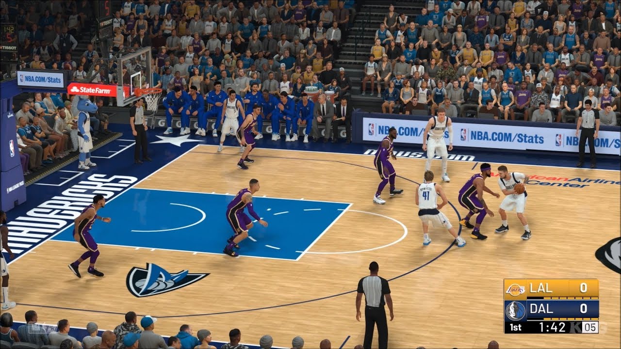 NBA 2K19 - Dallas Mavericks vs Los Angeles Lakers - Gameplay (PC HD) [1080p60FPS]