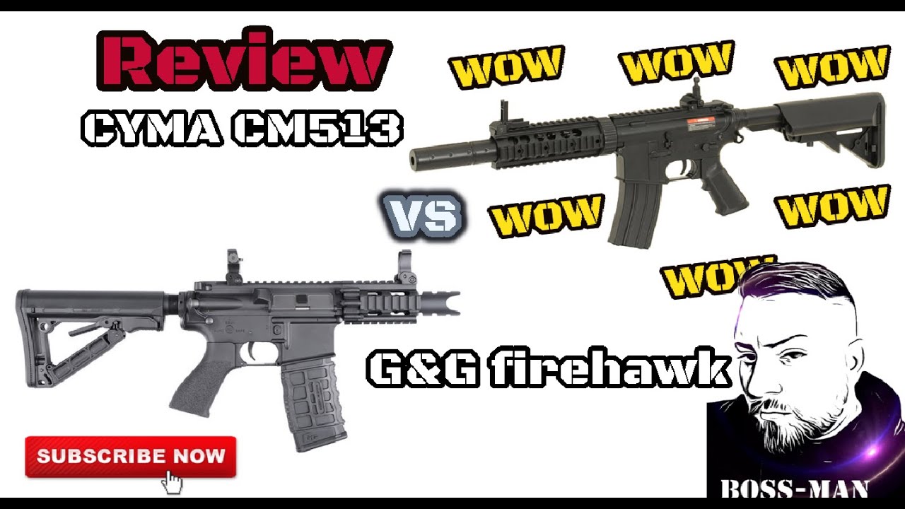 G&g Firehawk vs Cyma cm 513 LOOK