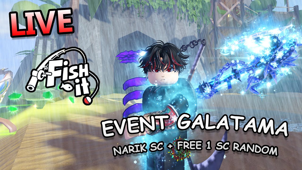 LIVE FISH IT GALATAMA NARIK SC + FREE 1 SC EL MAJA BIRU 