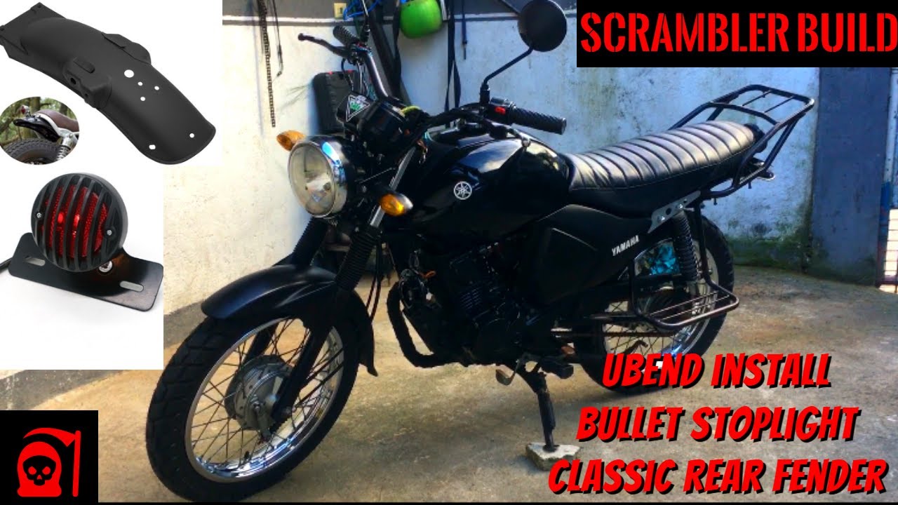 YTX125 SCRAMBLER BUILD||U-BEND INSTALL||BULLET BREAKLIGHT||