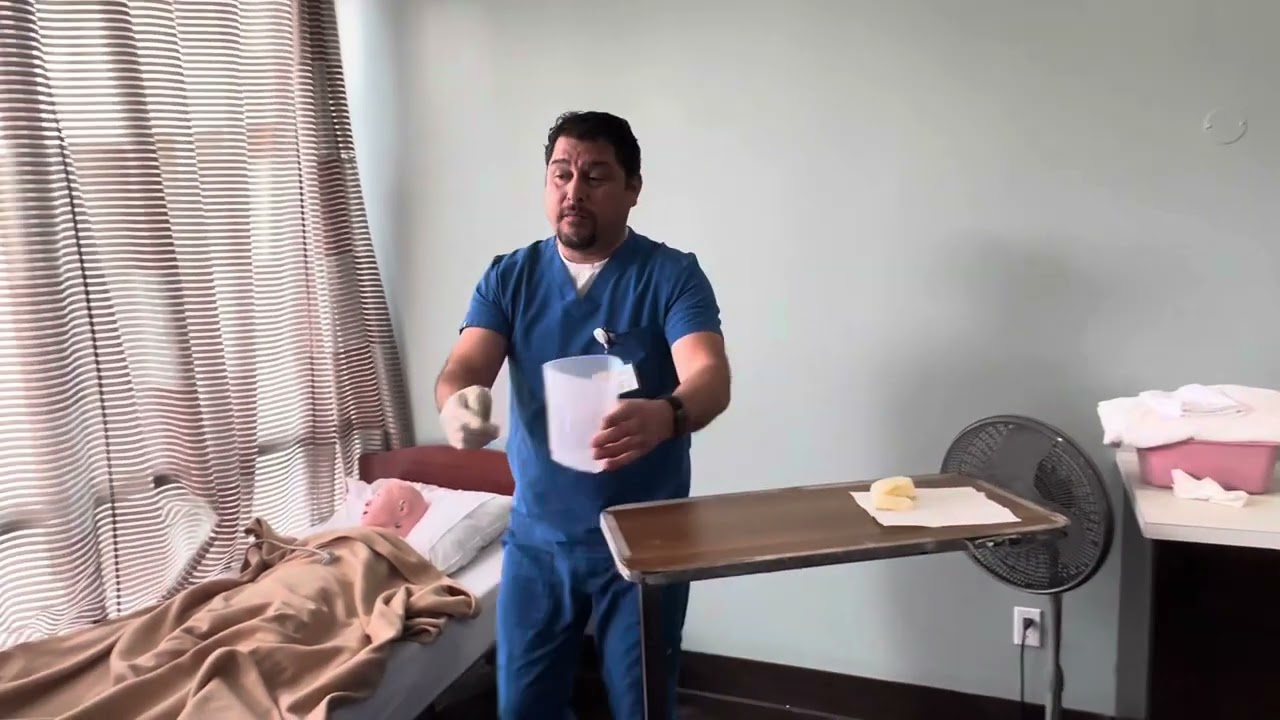 CNA Skill #13 Measures and Records Urinary Output Bedside Drainage Bag
