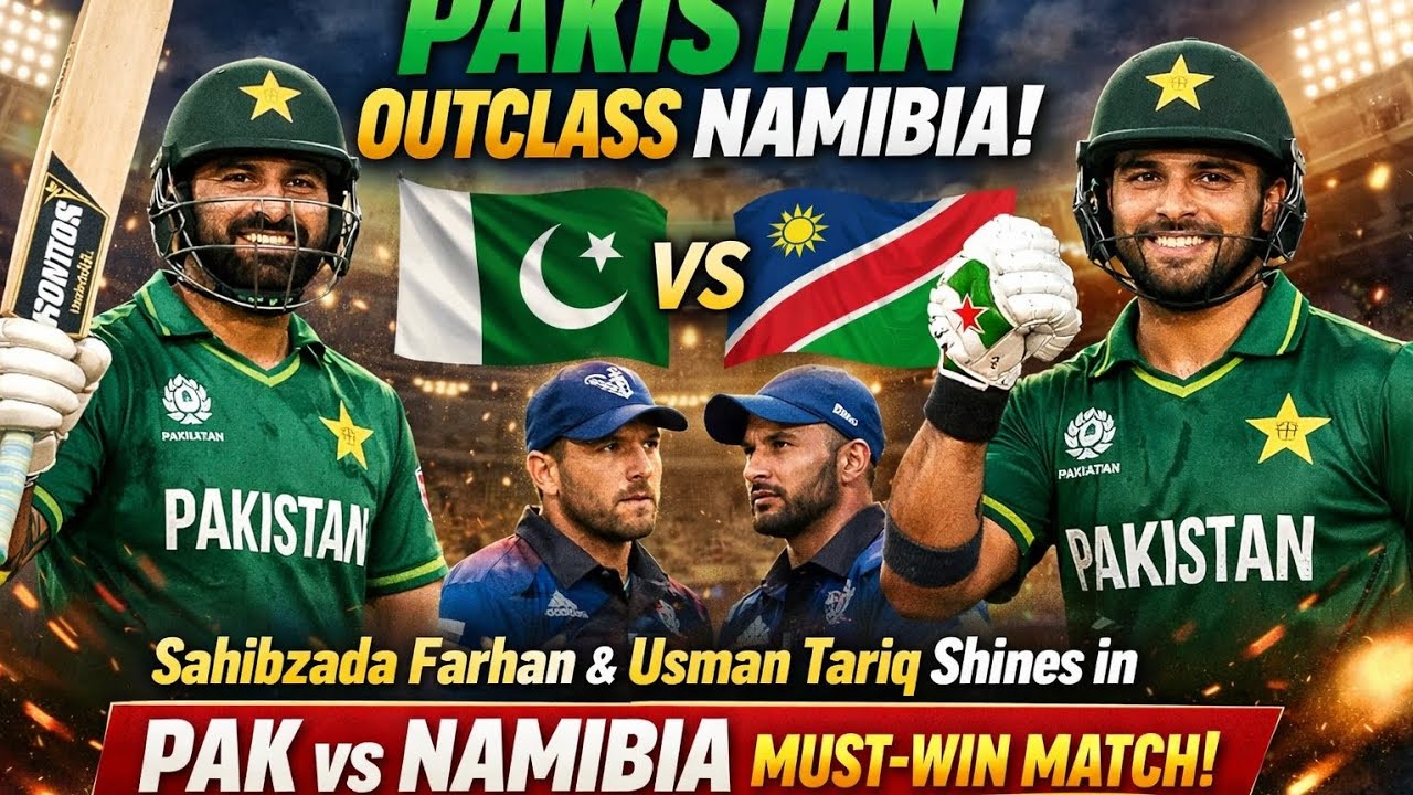 Pak vs Namibia 2026 | post match analysis | Farhan rocks Namibia shocks | vlogs by ali bokhari 