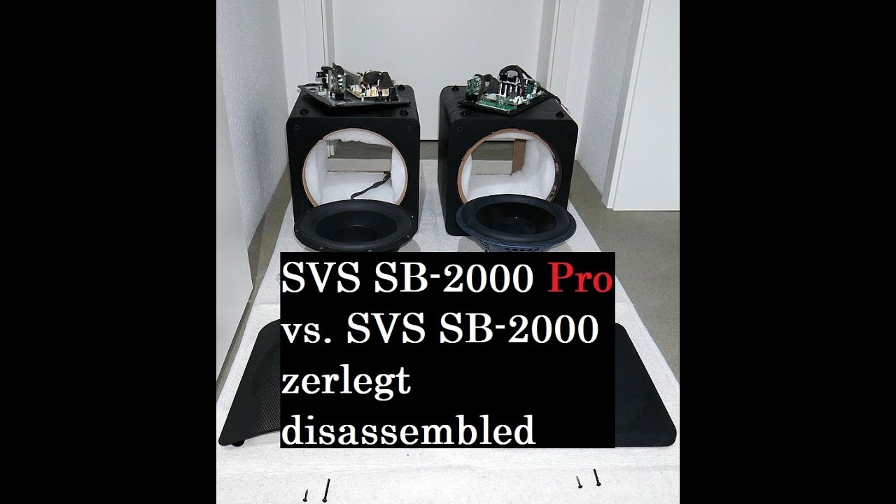 SVS SB-2000 Pro vs. SVS SB-2000 - zerlegt – disassembled