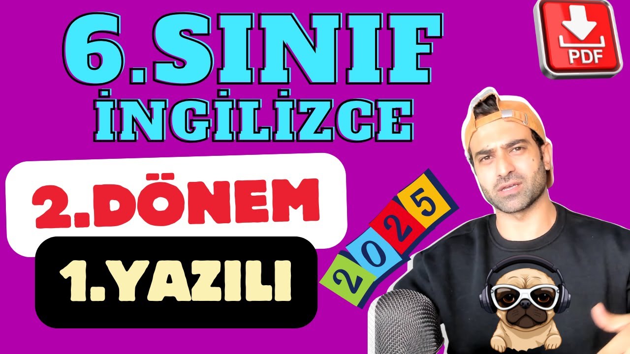 6.SINIF İNGİLİZCE 2.DÖNEM 1.YAZILI SORULARI VE CEVAPLARI | YENİ MÜFREDAT | 2024-2025
