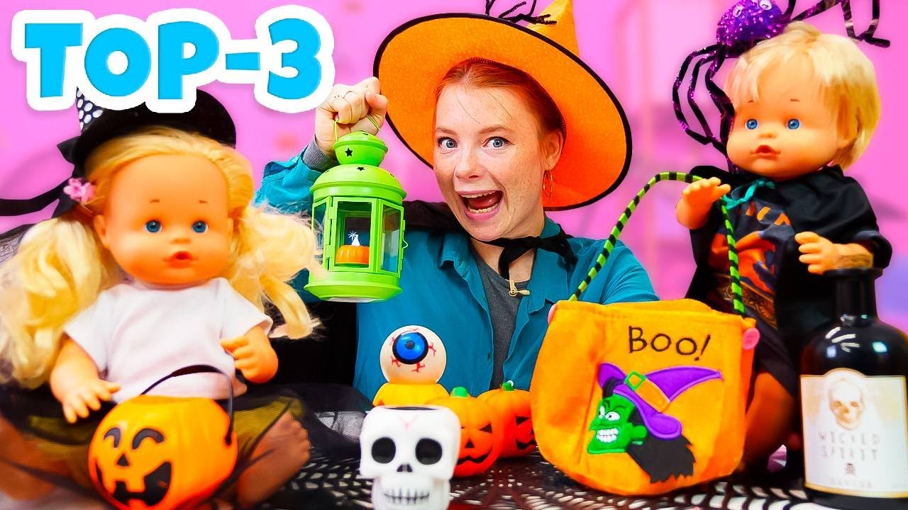 Puppen Spiele f&uuml;r Kinder. Irene und Nenuco Puppen 🎃 Halloween Kompilation