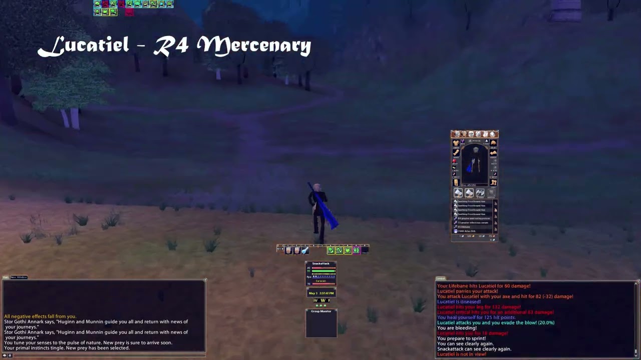 Solo SB and NS - vs. 9 Sec Stuns (Post-Hot Nerf) - DAoC Atlas Freeshard